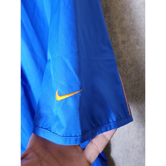 NIKE GOLF + ESPN PLUS Blue Orange Wind Shield 1/4 Zip Pullover Jacket SZ L - Picture 5 of 11
